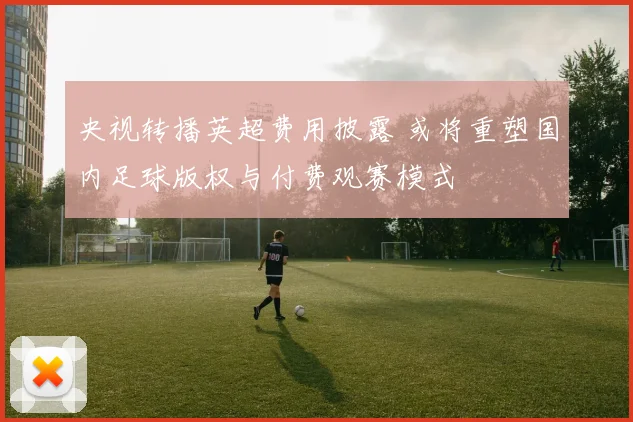 央视转播英超费用披露 或将重塑国内足球版权与付费观赛模式