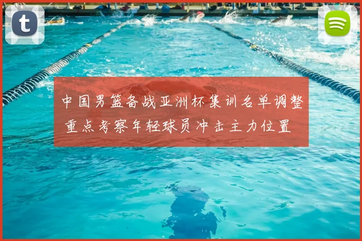 中国男篮备战亚洲杯集训名单调整 重点考察年轻球员冲击主力位置